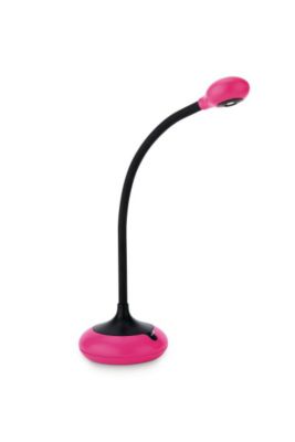 LED Schreibtischleuchte flexibel mit Schalter 2700K 2,5W Schwarz Pink