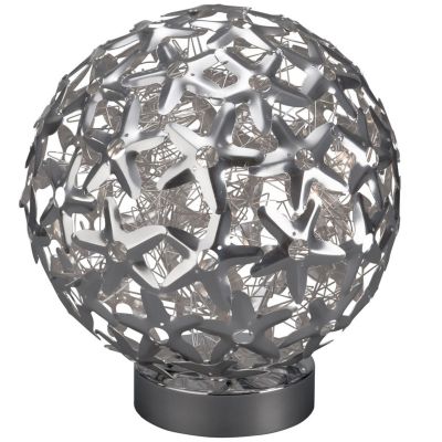 Tischleuchte Mercier Tischlampe Modern Kugelleuchte Kugel 5x G4 je 20W Halogen