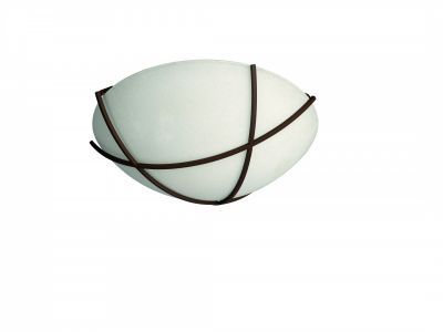 Wandleuchte Scavoglas Rustikal Rostbraun Deckenleuchte Ø30cm E27 LED geeignet