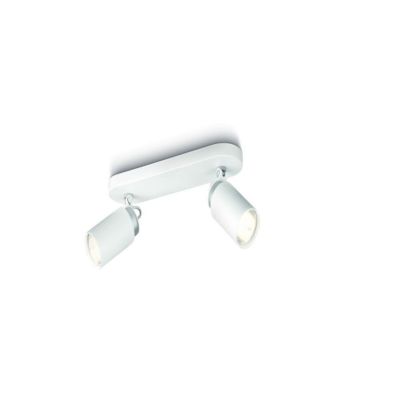 Philips Spotbalken 2x GU10 Warmweiß Energiespar dreh- und schwenkbar