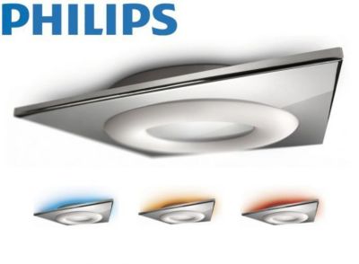 Philips Ecomoods Deckenleuchte Farbfilter Eckig 40cm 2GX13 230V 40W 2700k 3300lm