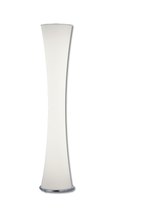 Dimmbare LED Stehleuchte Tripex-Glas Weiss 4400lm Tastdimmer 3200K 