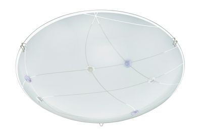 Briloner Deckenleuchte 1x LED 12W/230V 1200lm 3000K Weiß Glas Rund Ø30cm