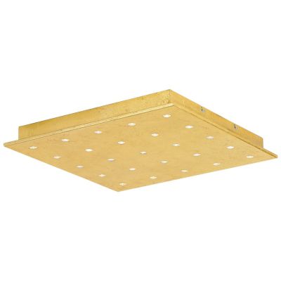 Große Eglo LED Deckenleuchte Blattgold Warmweiß 25 Flammig 47 x 47cm 2250lm