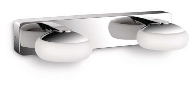 Philips LED Badezimmerlampe Silk 4x 2,5W 730lm Wandleuchte Spiegellicht Chrom